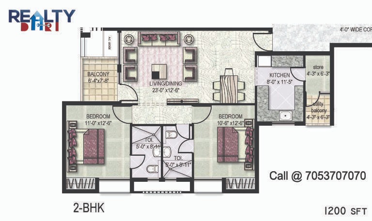 Floor Plan- Jaypee Klassic Heights