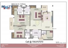 4 bhk +servant(2250 sq ft)layout kba apartments in jaypee