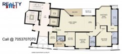 3 bhk 2100 sq ft floor plan star gold