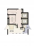 1 BHK+1T (460 sq ft apartment ) 