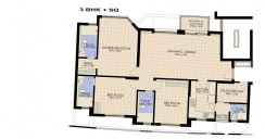 3 bhk floor plan moon court