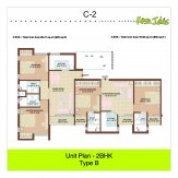 2 bhk 850 sq ft floor plan kasa isles