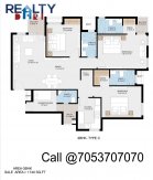 3 bhk 1740 sq ft floor plan jaypee kube