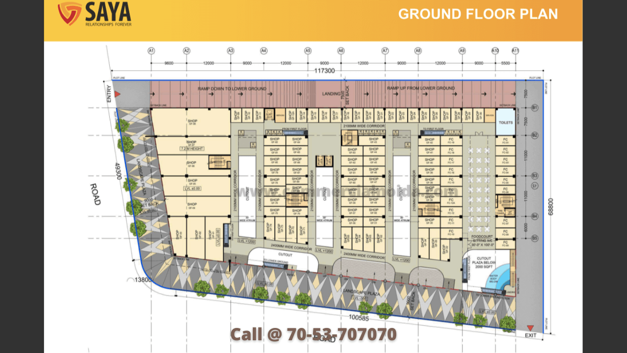 Ground Floor plan saya piazza