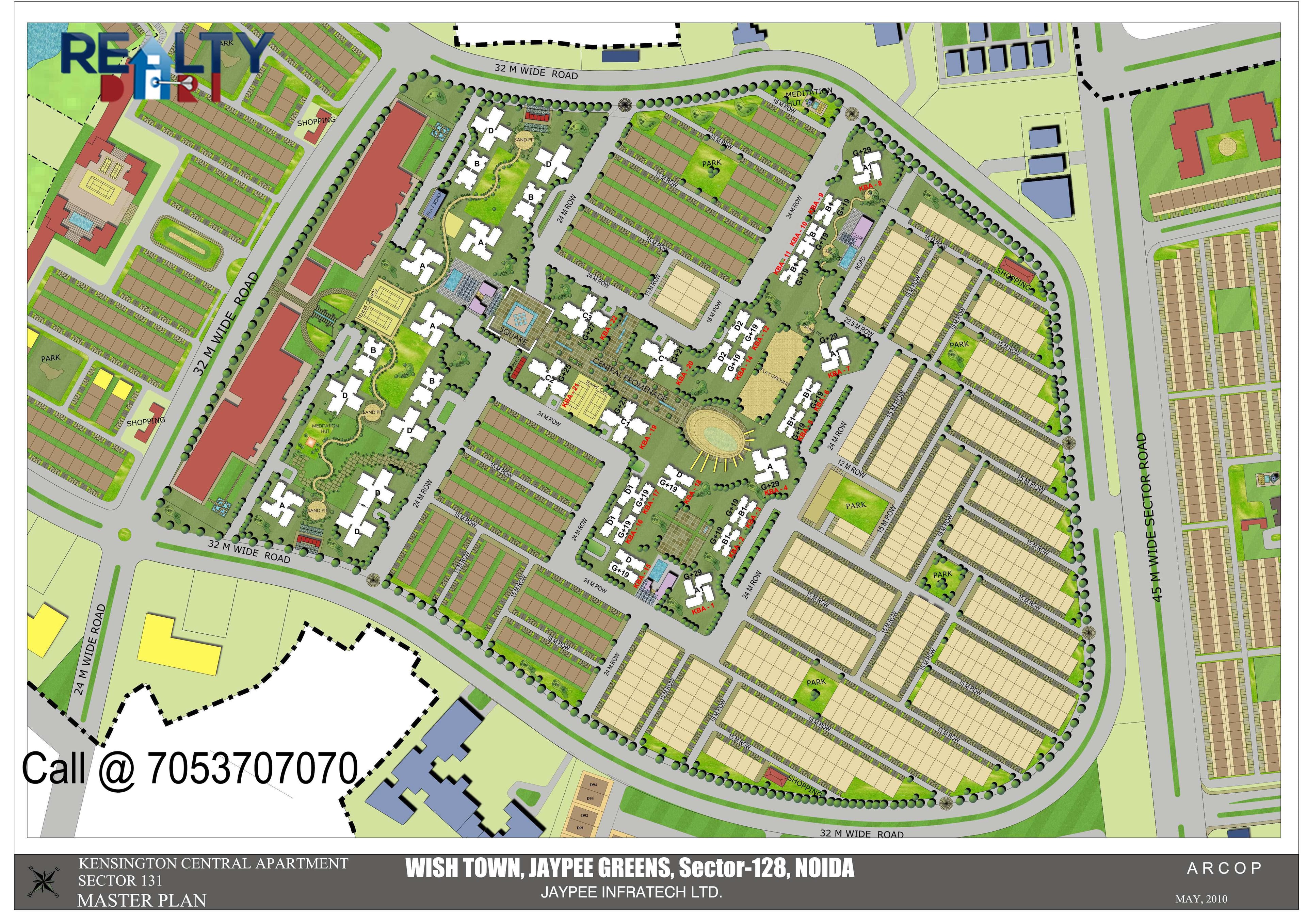 Master Plan kensington Boulevard apartments KBA