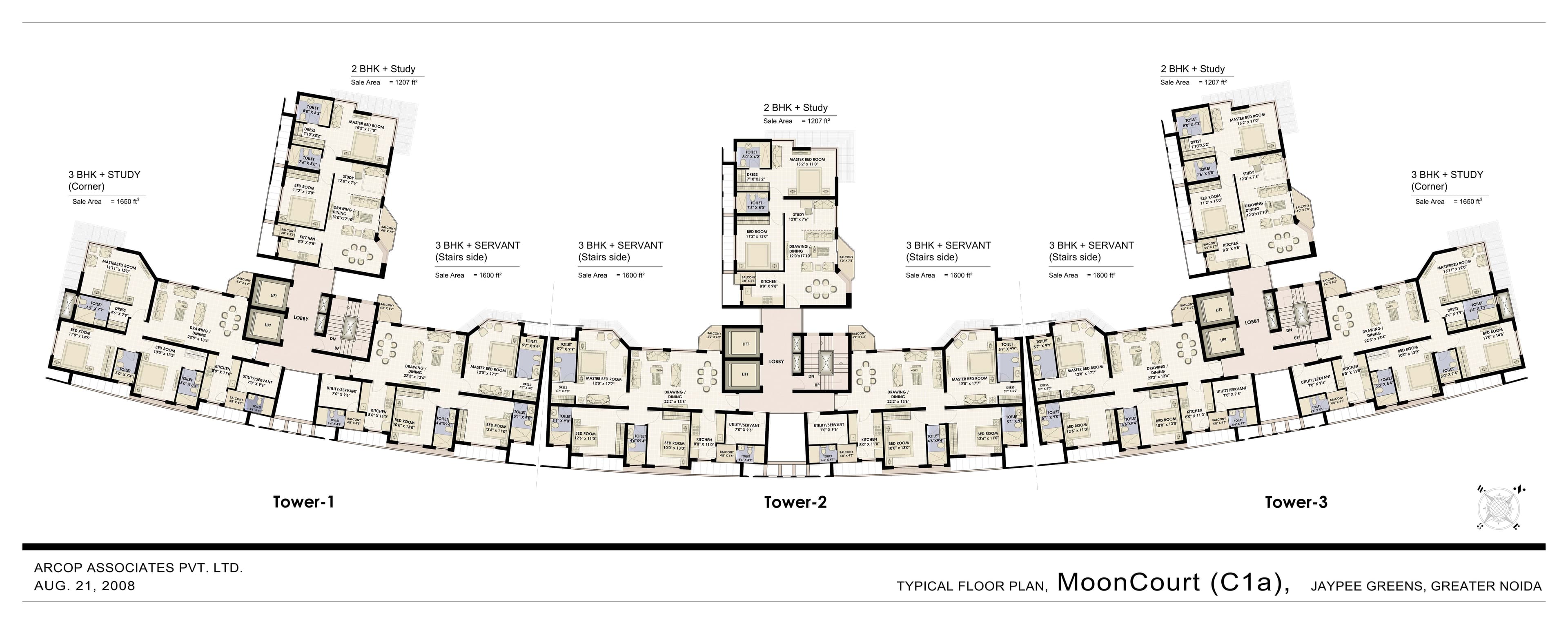 Jaypee Greens Moon court layout