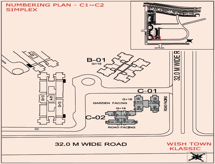 Numbering Plan klassic C1-C2 Towers