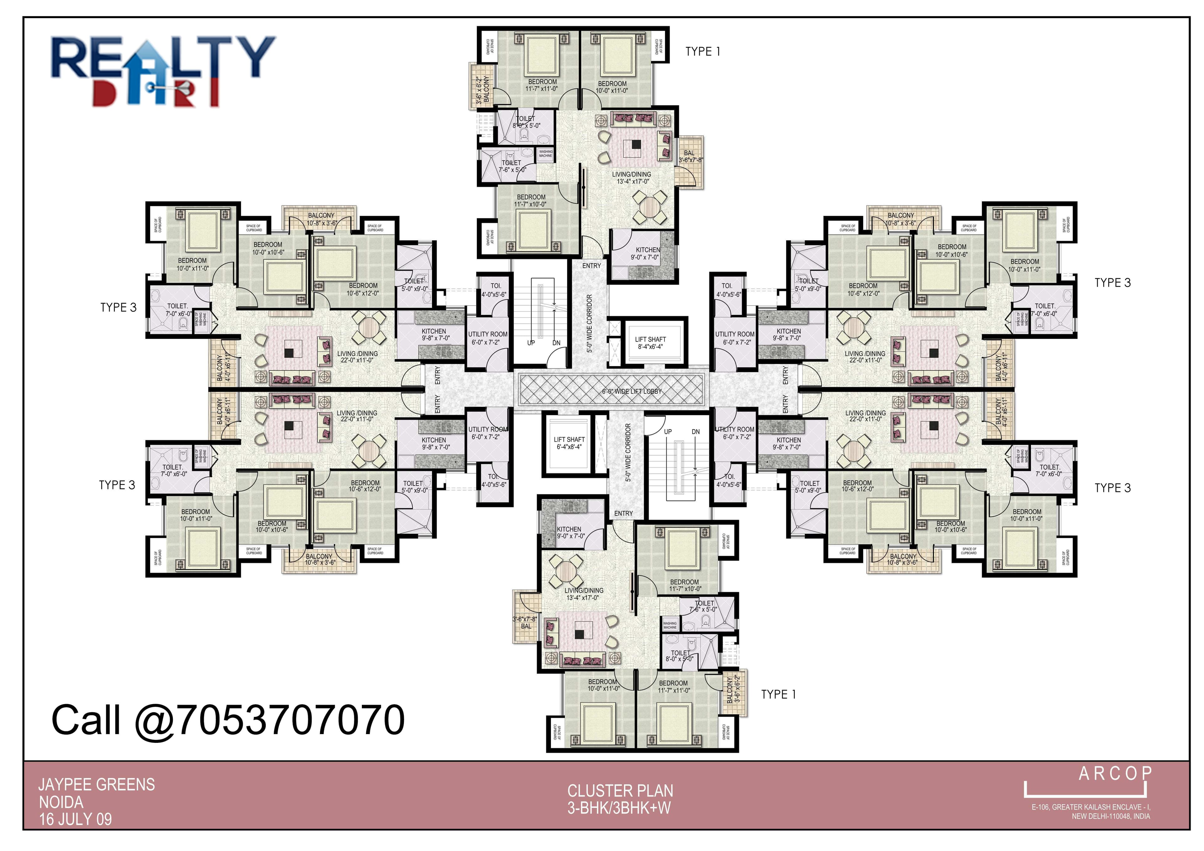 JAYPEE GREENS KOSMOS- 3 BHK APARTMENT FOR RESALE