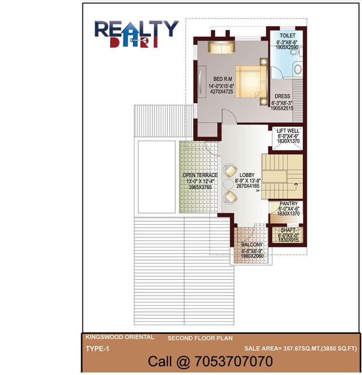 4 bhk 3850 sq ft KWO floor plan c