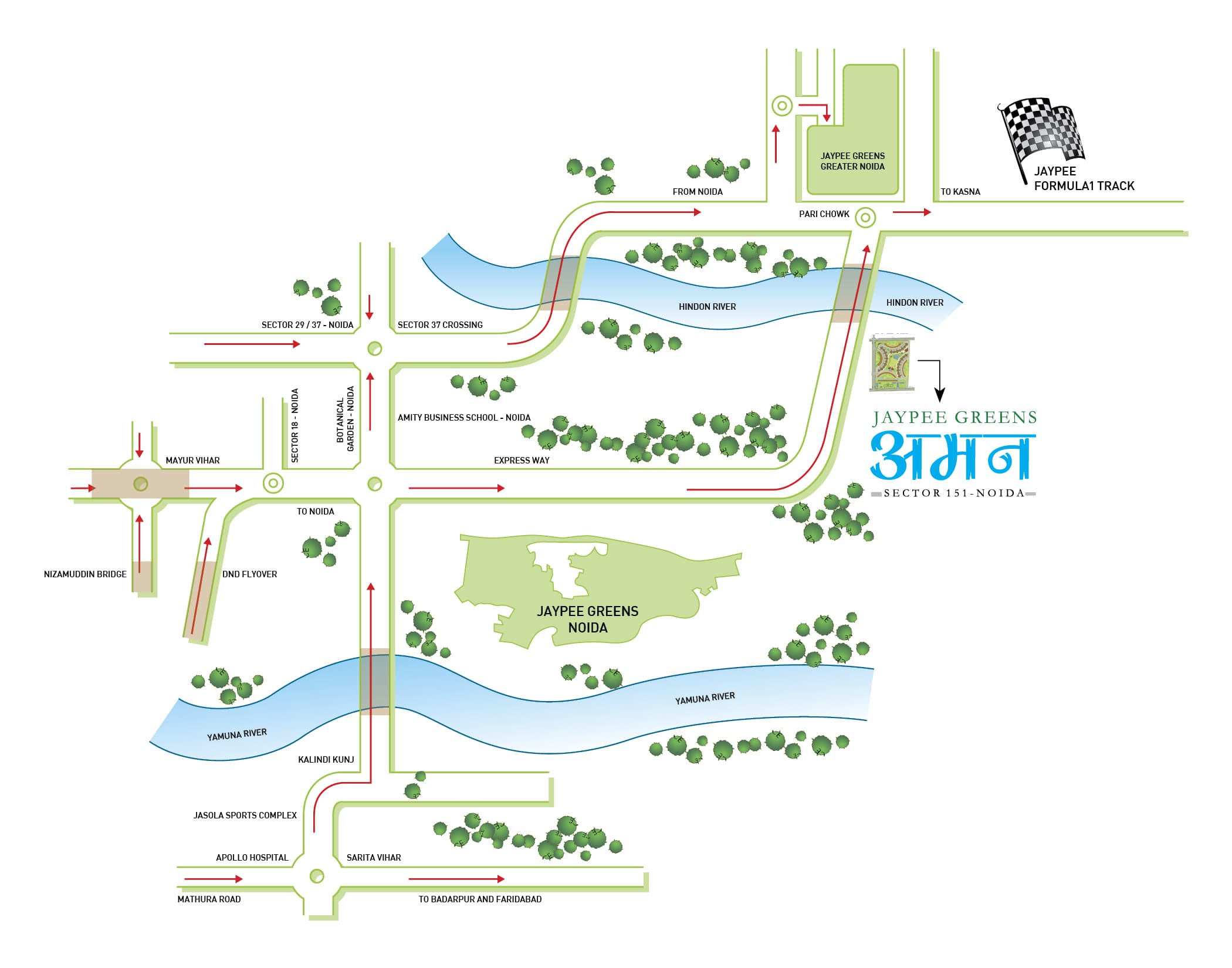 location map jaypee aman