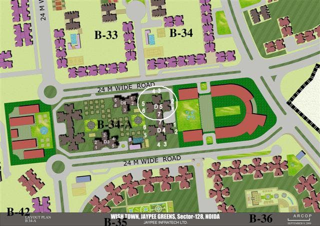 Site map- JAypee Klassic Heights