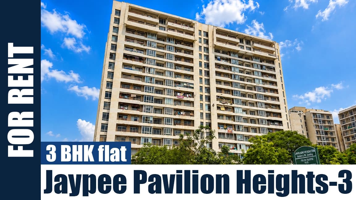 3 BHK Flat for Rent in Jaypee Pavilion Heights 3 Golf Facing Apartments in Sector 128 Noida