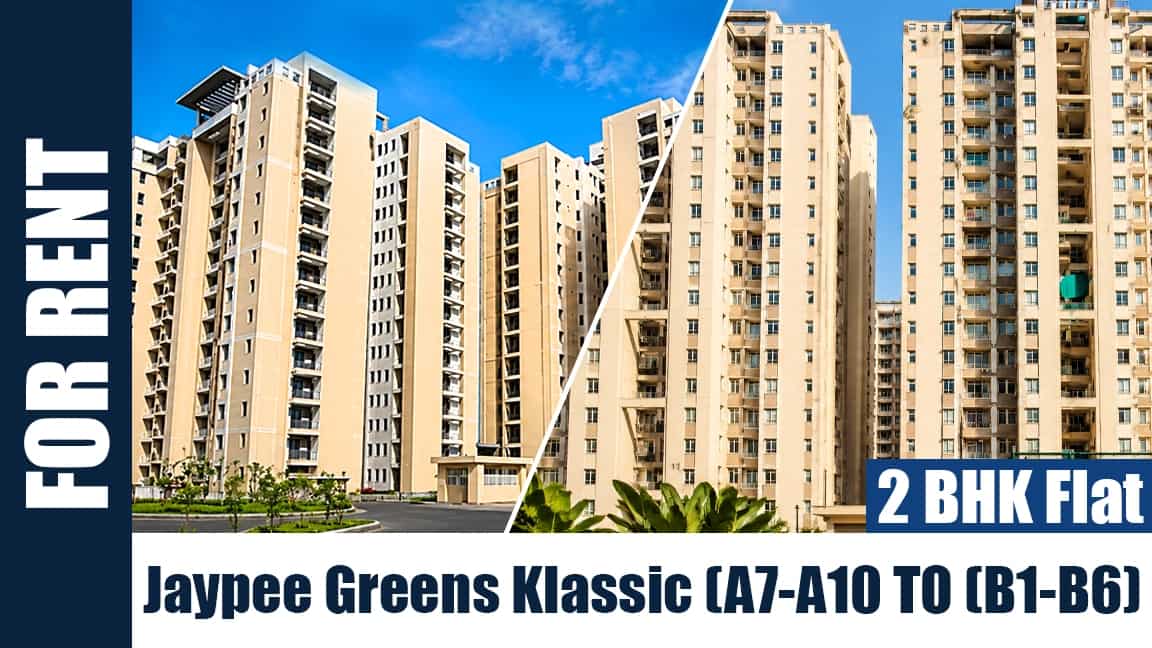 Semi furnished 2 BHK flat for rent in Jaypee Greens Klassic Simplex