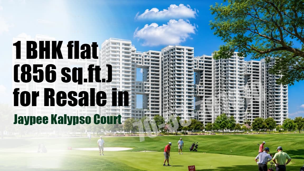 Semi furnished 1 BHK flat for resale in Jaypee Kalypso Court