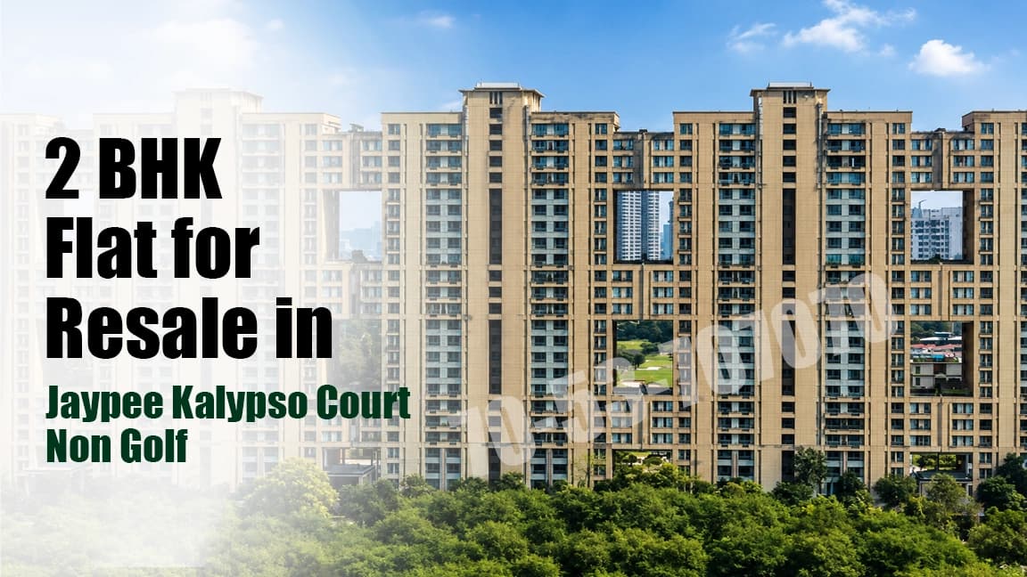 Semi furnished 2 BHK flat for resale in Jaypee Kalypso Court Non-Golf View
