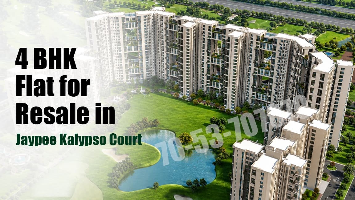 Semi furnished 4 BHK flat for resale in Jaypee Kalypso Court
