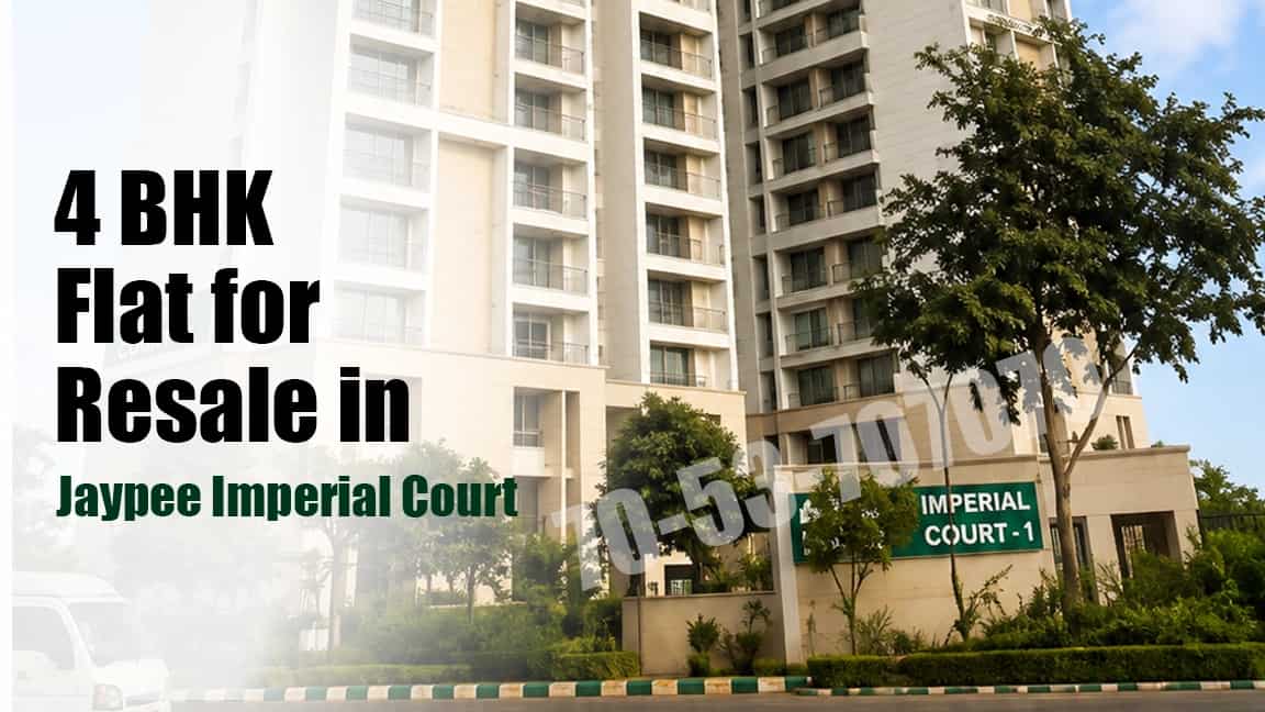 Semi furnished 4 BHK flat for resale in Jaypee Imperial Court Non-Golf View
