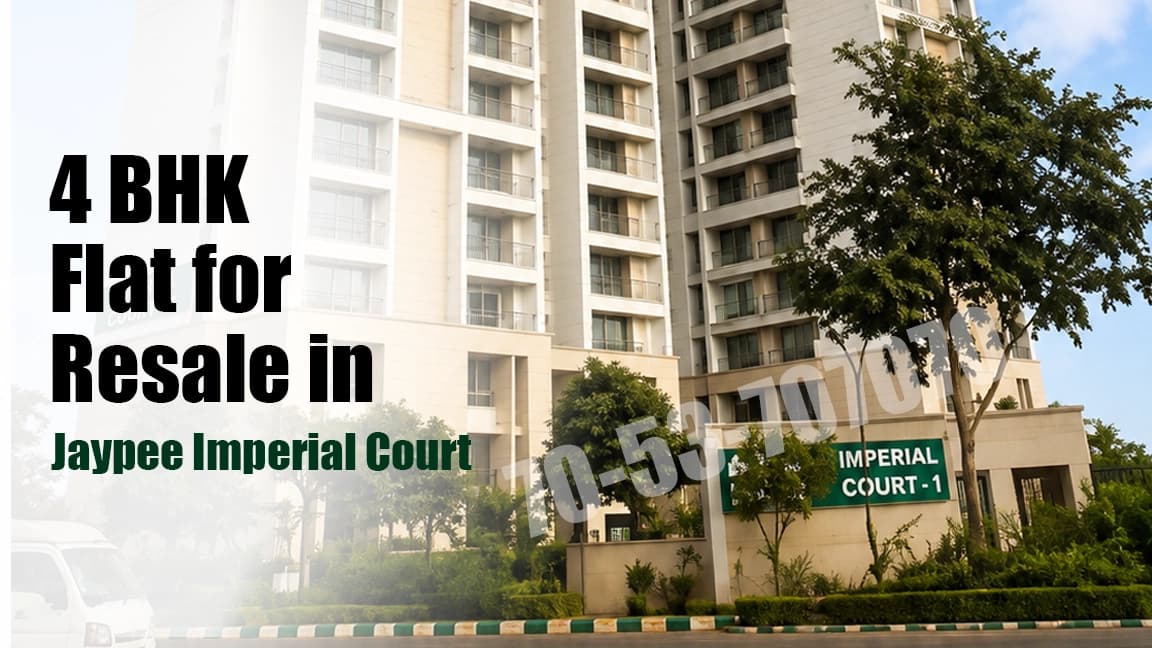 Semi furnished 4 BHK flat for resale in Jaypee Imperial Court Non-Golf View