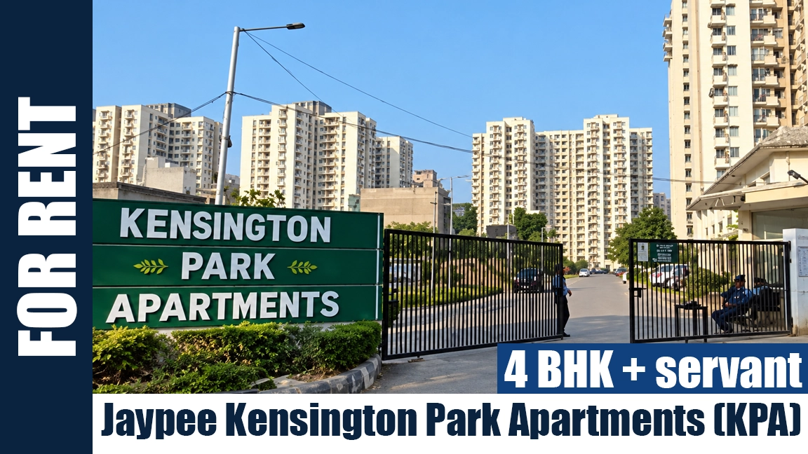 4 BHK + servant flat for rent in Jaypee Kensington Park Apartments